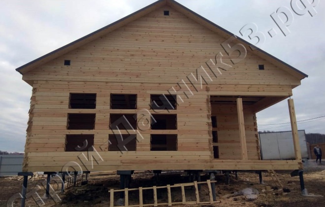 1 Брусовой дом ОД-11, 9×9, 81 м², Московская область, Серпуховски район, деревня Скрылья (6)